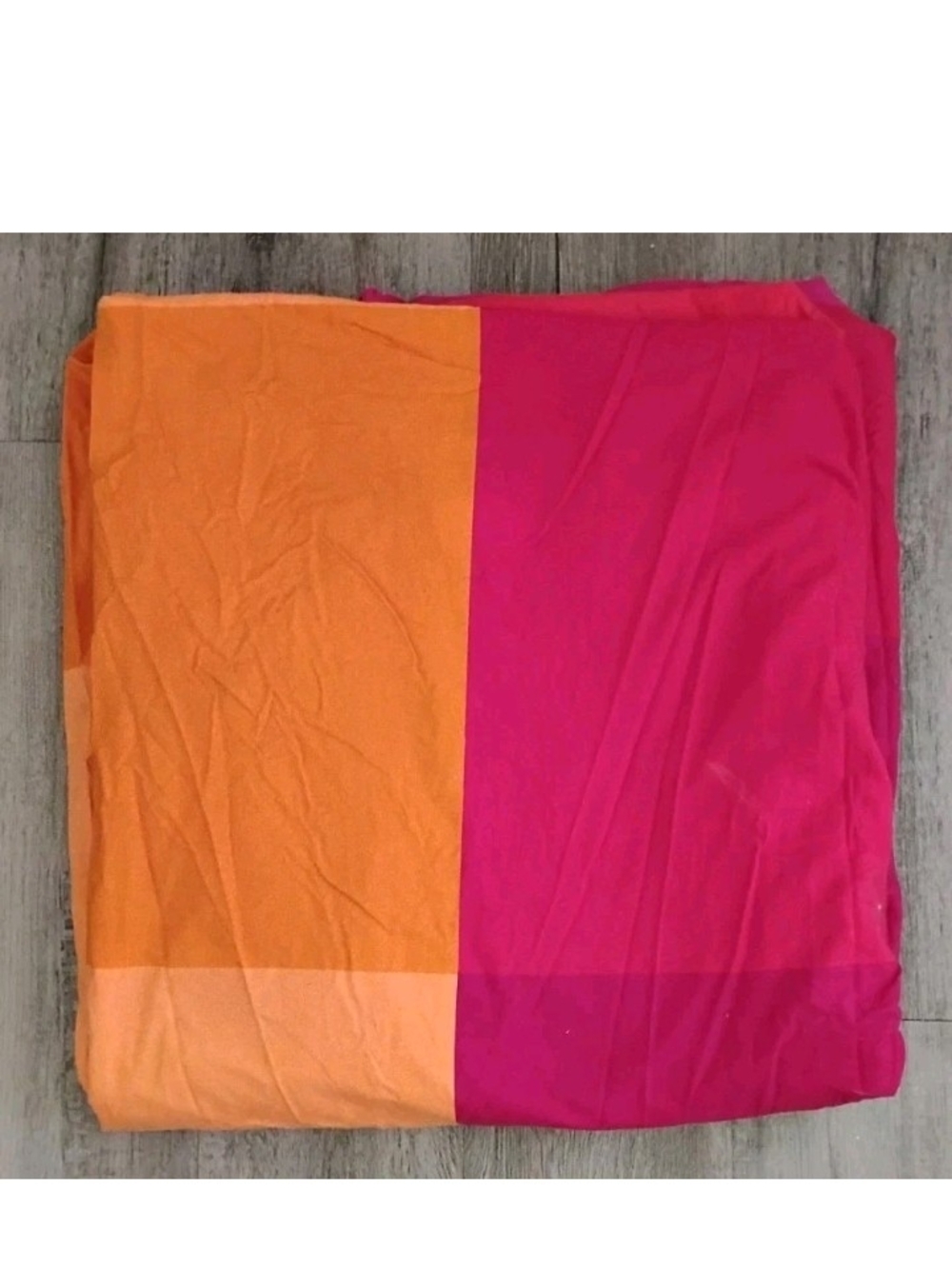IKEA Brunkrissla Duvet Cover Cotton Pink Orange Red Colorway VTG Y2K Full/Queen